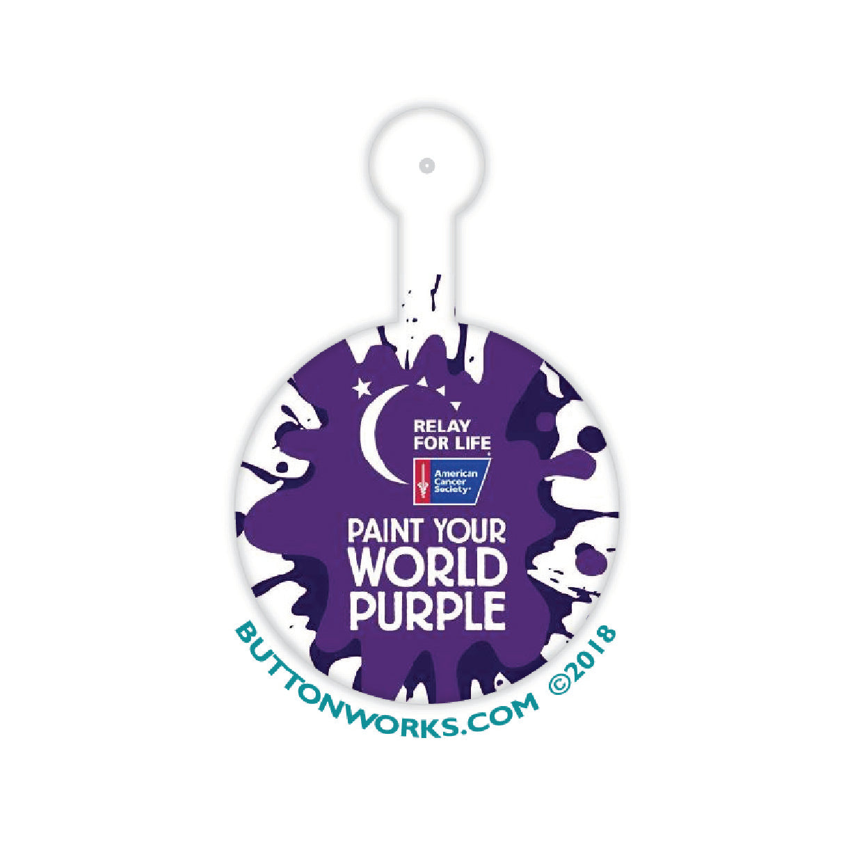 Custom 1.25 inch Metal Litho Tab Buttons