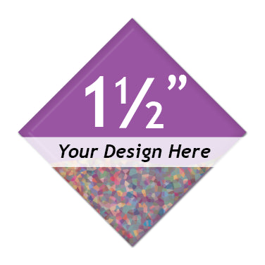 Custom 1.5 inch Diamond Buttons