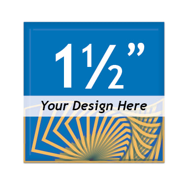 Custom 1.5 inch Square Buttons