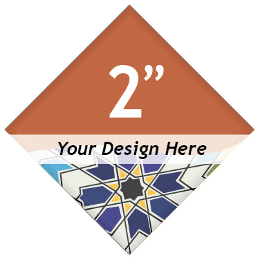 Custom 2 inch Diamond Buttons