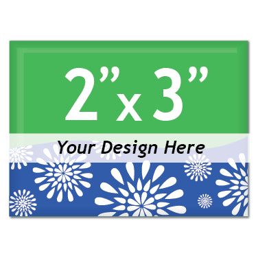 Custom 2x3 inch Rectangle Buttons