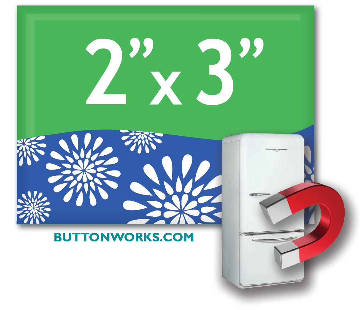 Custom Fridge Magnets 2x3 inch Square