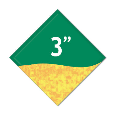 Custom Buttons 3 inch Diamond