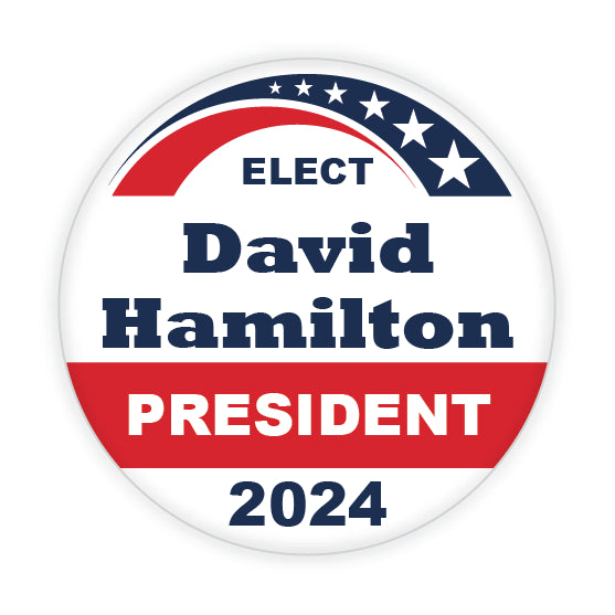 3" Campaign Button - Semi Custom Design D-1050