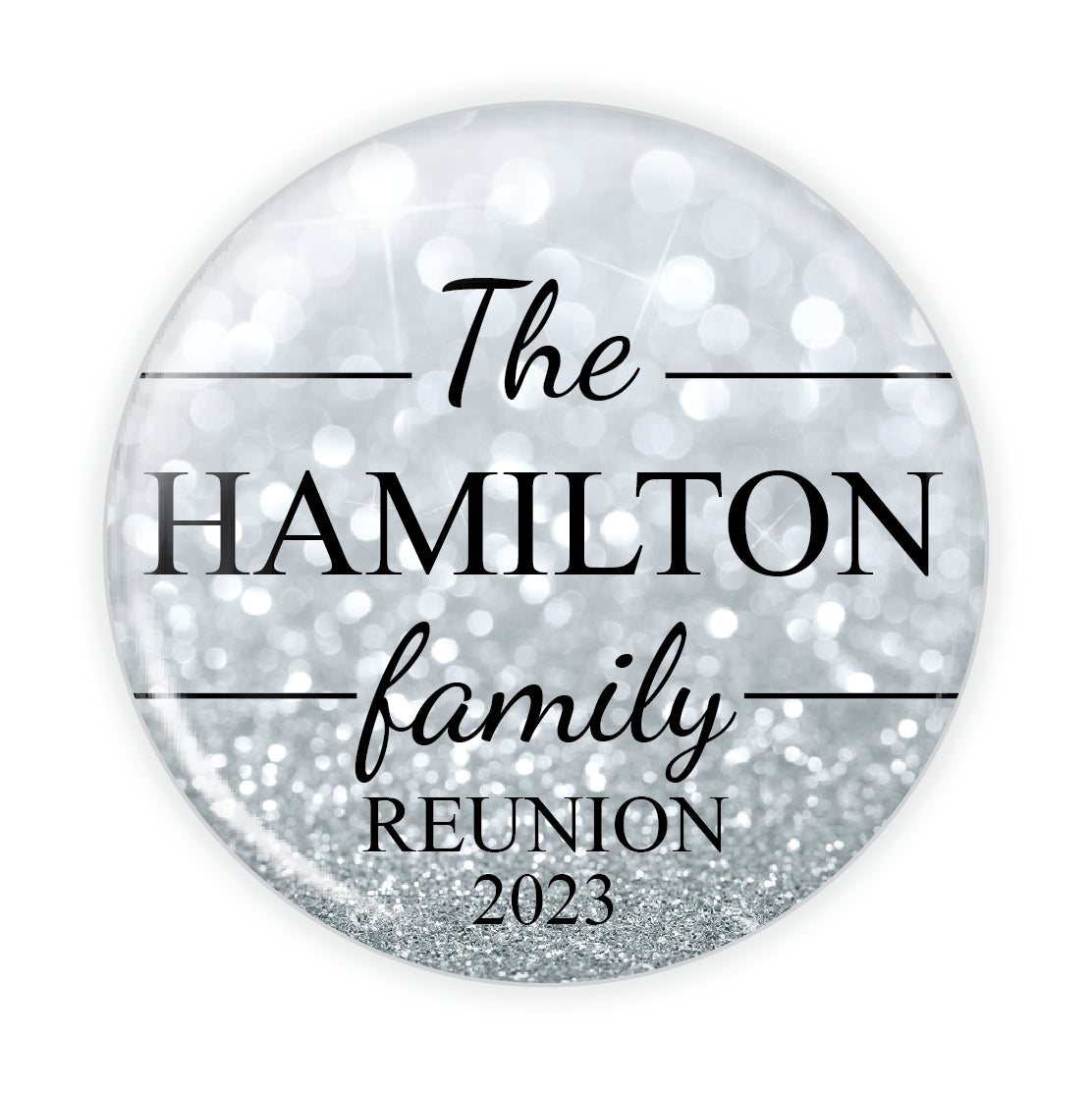 Reunion 3" Button - Semi Custom Design D-4000