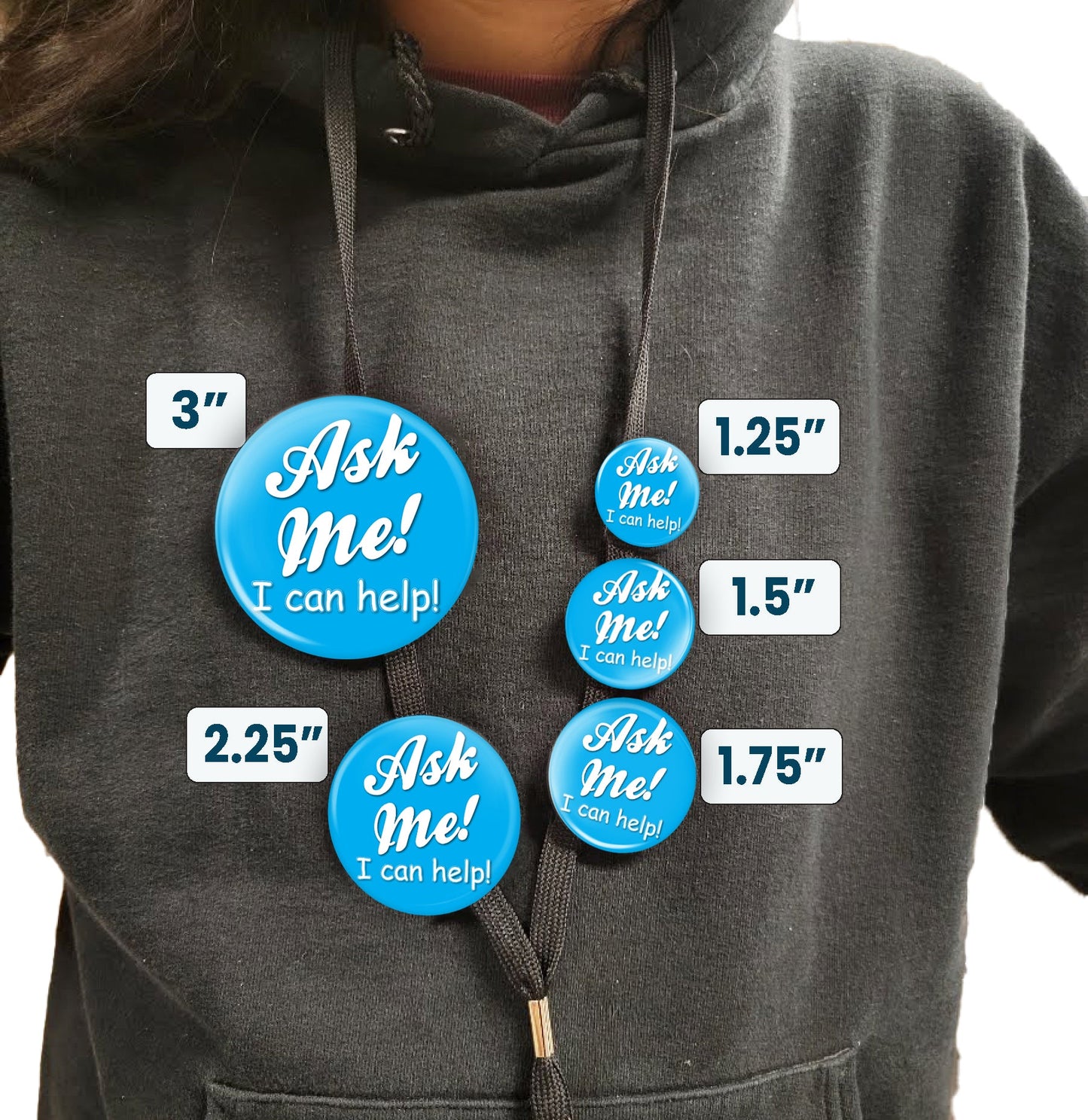 Ask Me Pin Ask Me Button