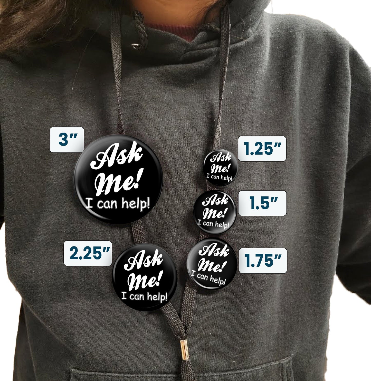 Ask Me Pin Ask Me Button