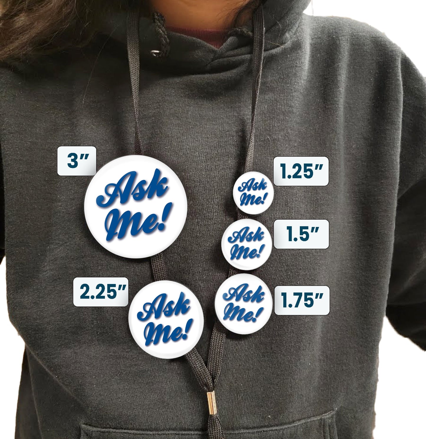 Ask Me Pin Ask Me Button