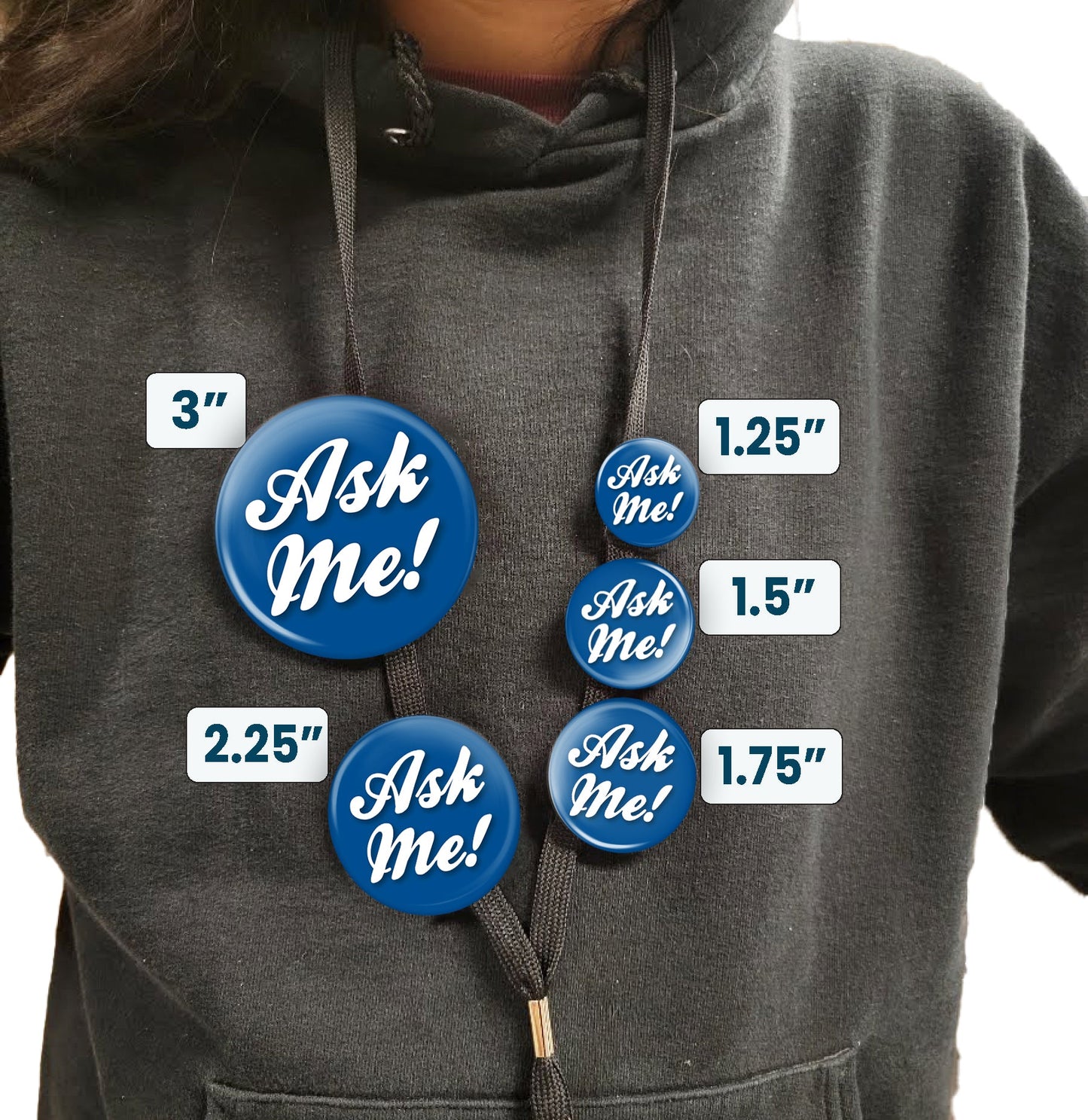Ask Me Pin Ask Me Button