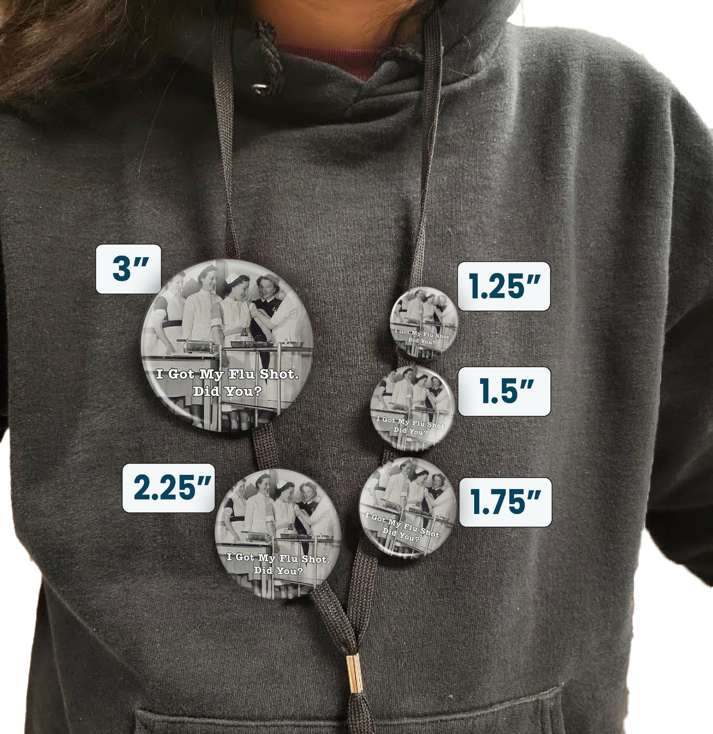 Healthcare Pin Healthcare Button