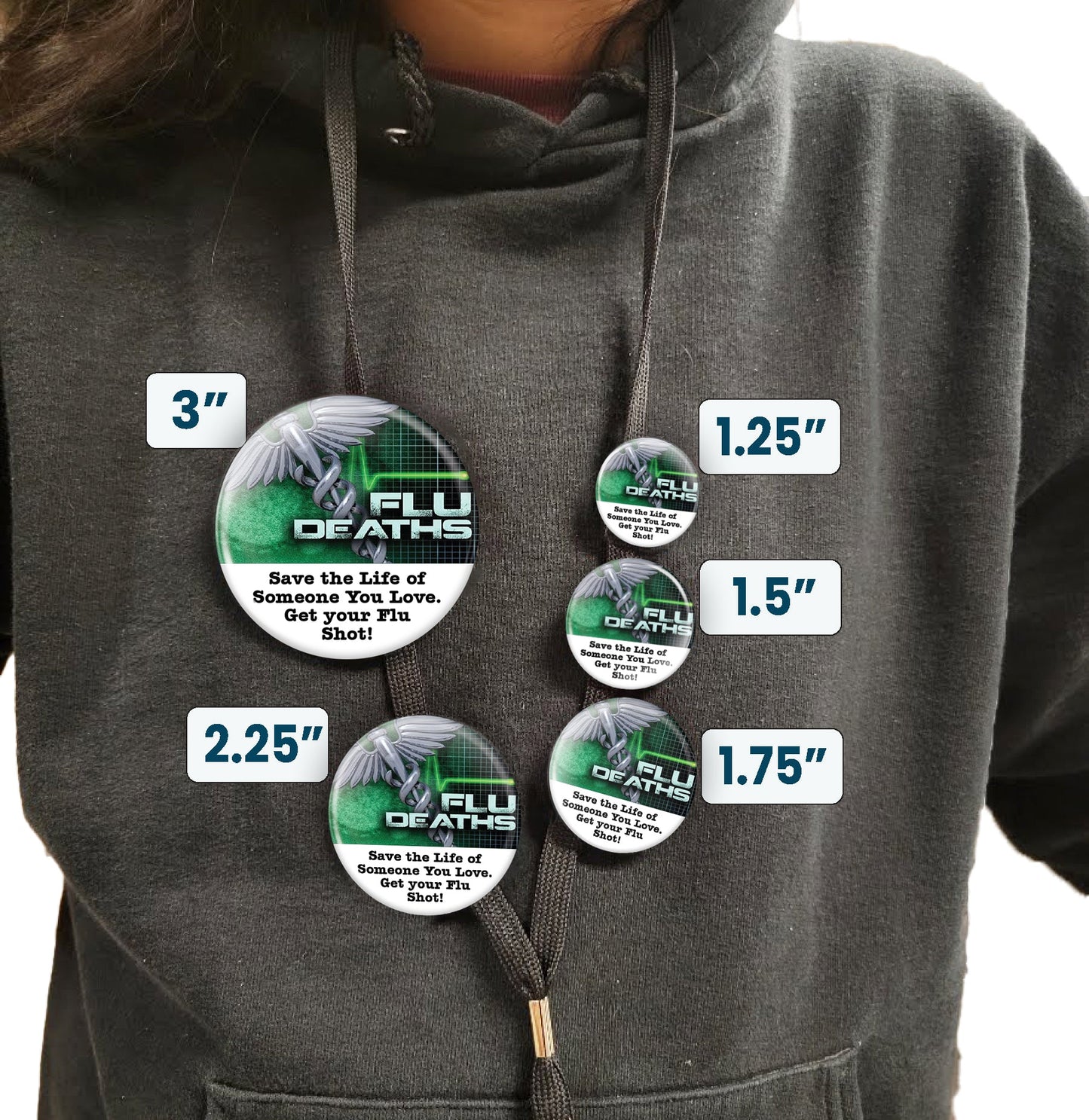 Healthcare Pin Healthcare Button