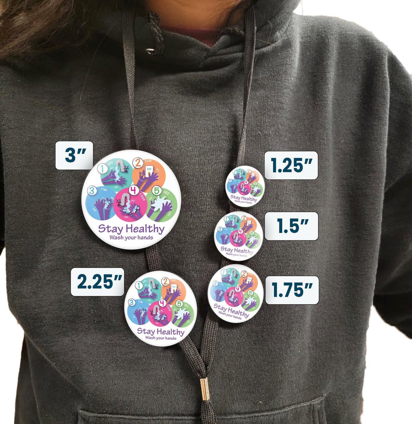 Healthcare Pin Healthcare Button