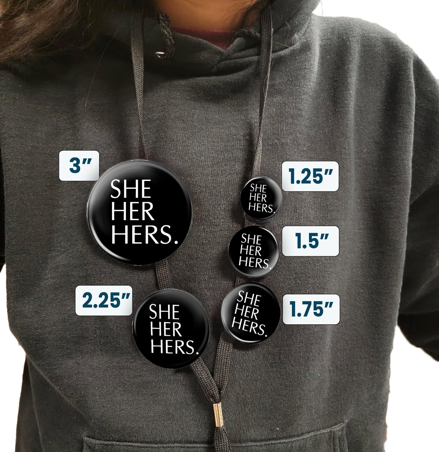 He Him His Pronoun simple and classic design - stock-3000