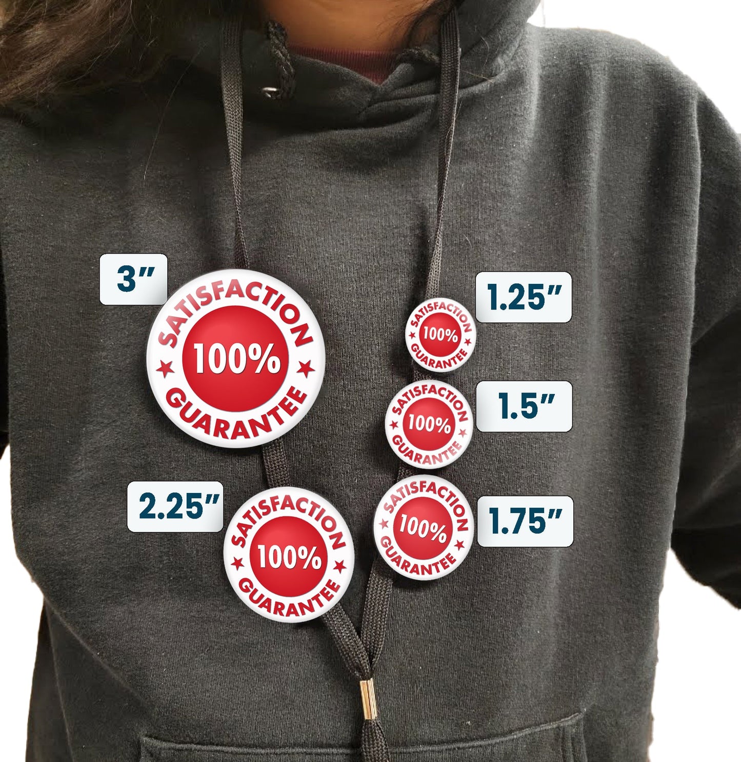 Satisfaction Guaranteed Pin Satisfaction Guaranteed Button