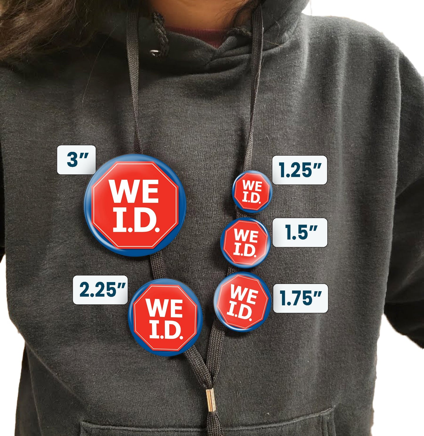 Stop We ID Pin Stop We I.D. Button