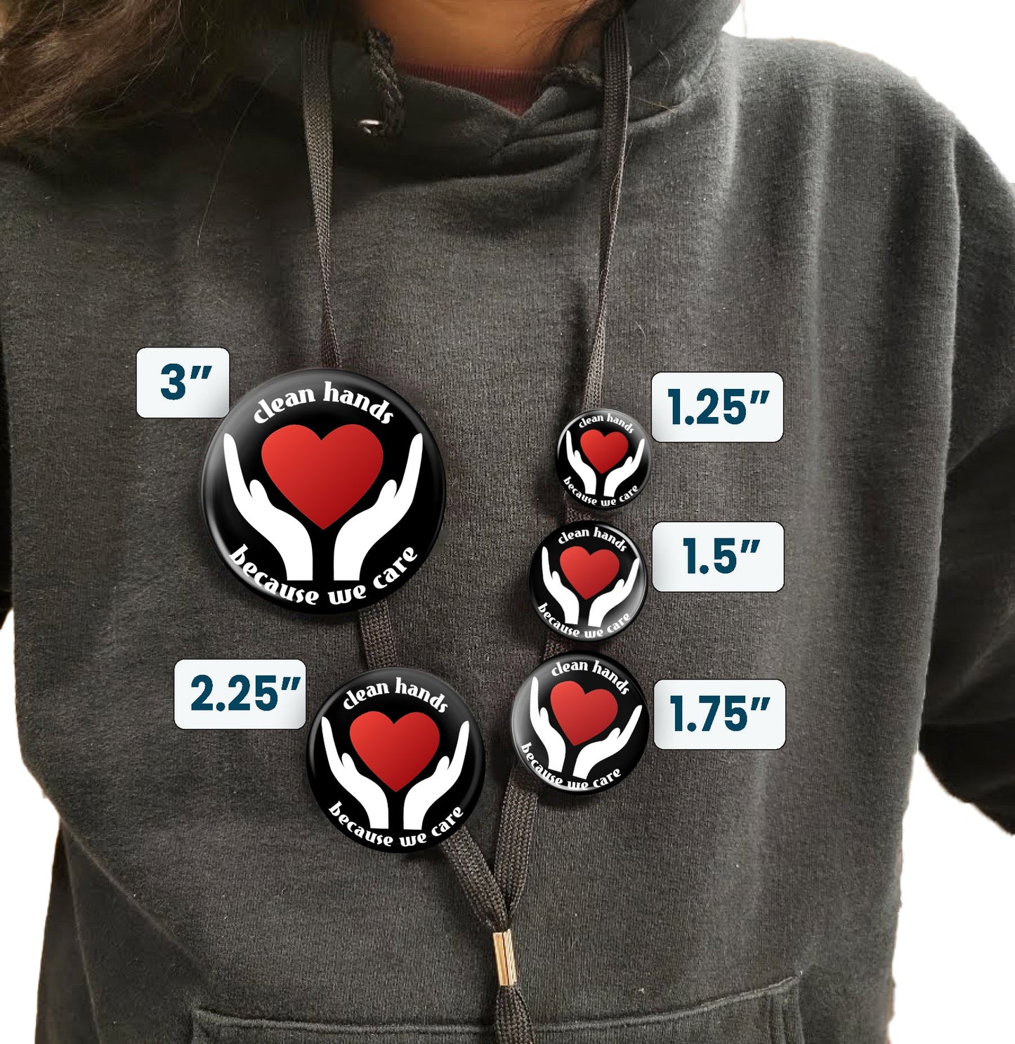 Healthcare Pin Healthcare Button