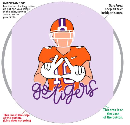 Custom 3" inch Buttons