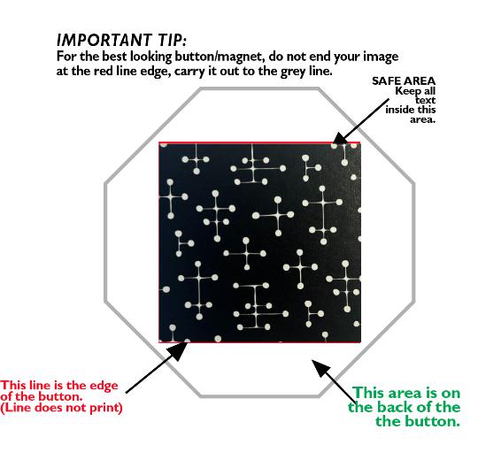 Custom 2 inch Square Buttons