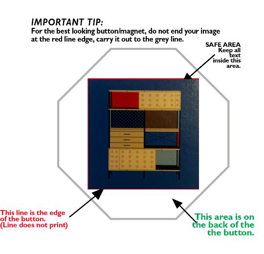 Custom 2 inch Square Buttons