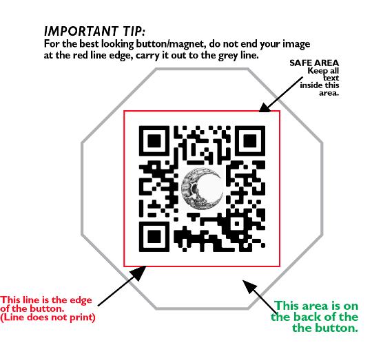 Custom 1.5 inch Square Buttons