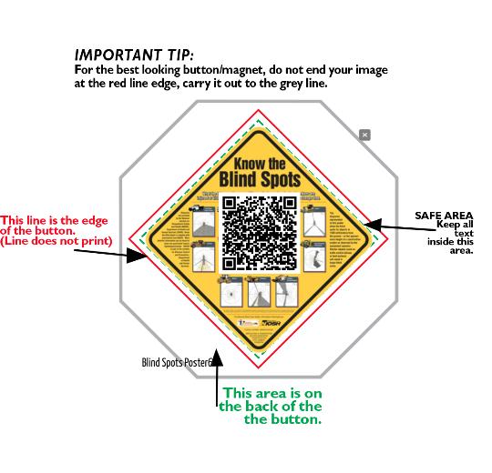 Custom 2 inch Diamond Buttons