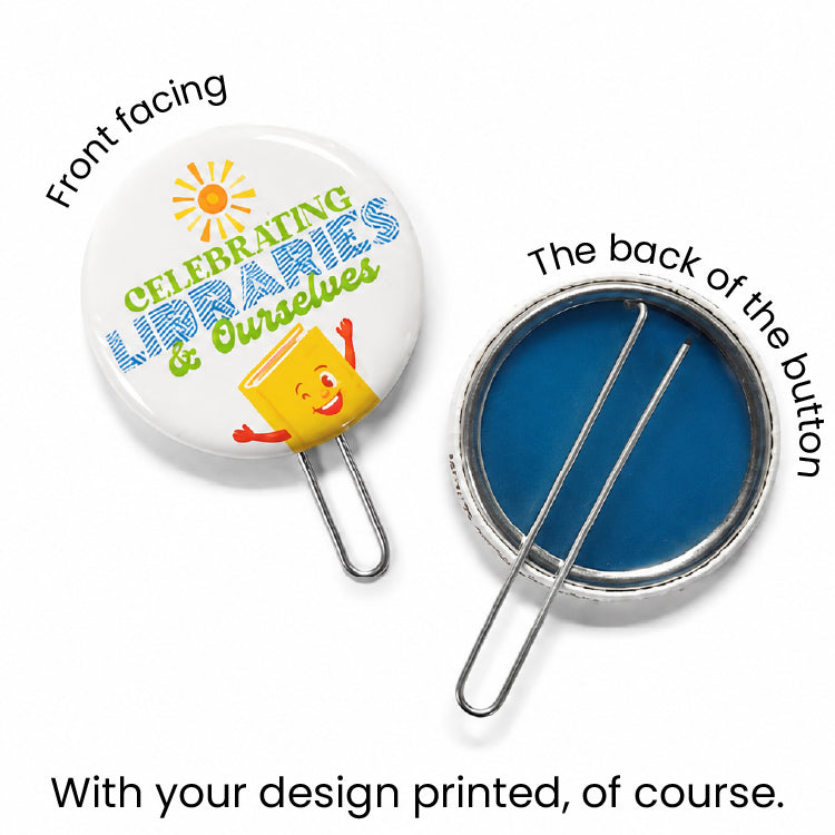 1 inch Clip Back Custom Button
