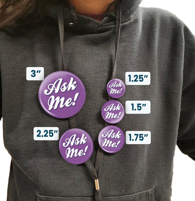 Ask Me Pin Ask Me Button
