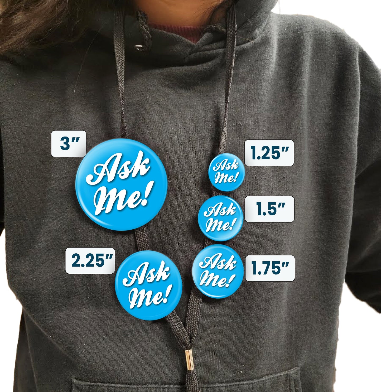 Ask Me Pin Ask Me Button