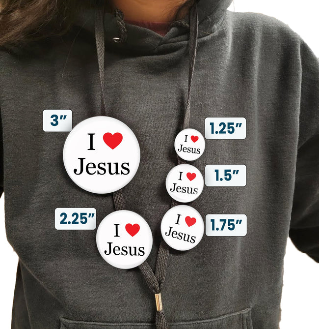 I Love Jesus Pin I Love Jesus Button