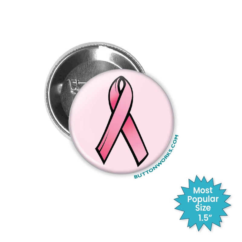 Breast Cancer Ribbon Button  Breast Cancer Ribbon Pin