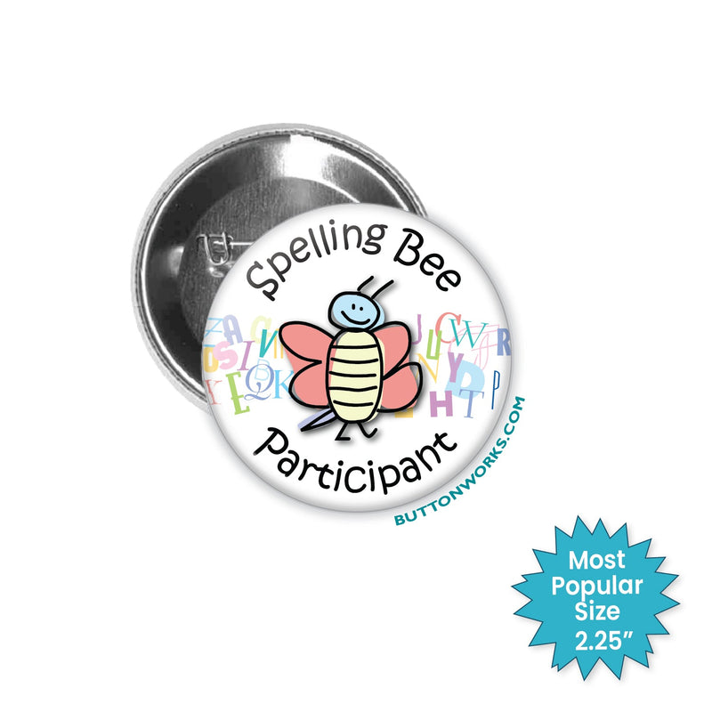 Spelling Bee Participant Button  Spelling Bee Participant Pin